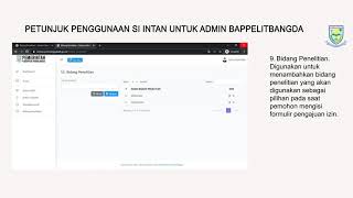 SI INTAN untuk BAPPELITBANGDA screenshot 5