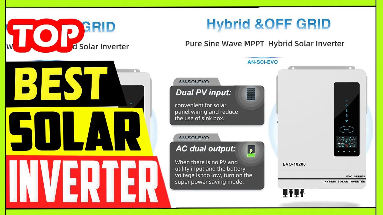 Best Anern 6kw 10W Single Phase 2 Mppt Hybrid Solar Power Inverter ...