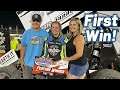 Carly Holmes FIRST SPRINT CAR WIN! (14 Years Old)
