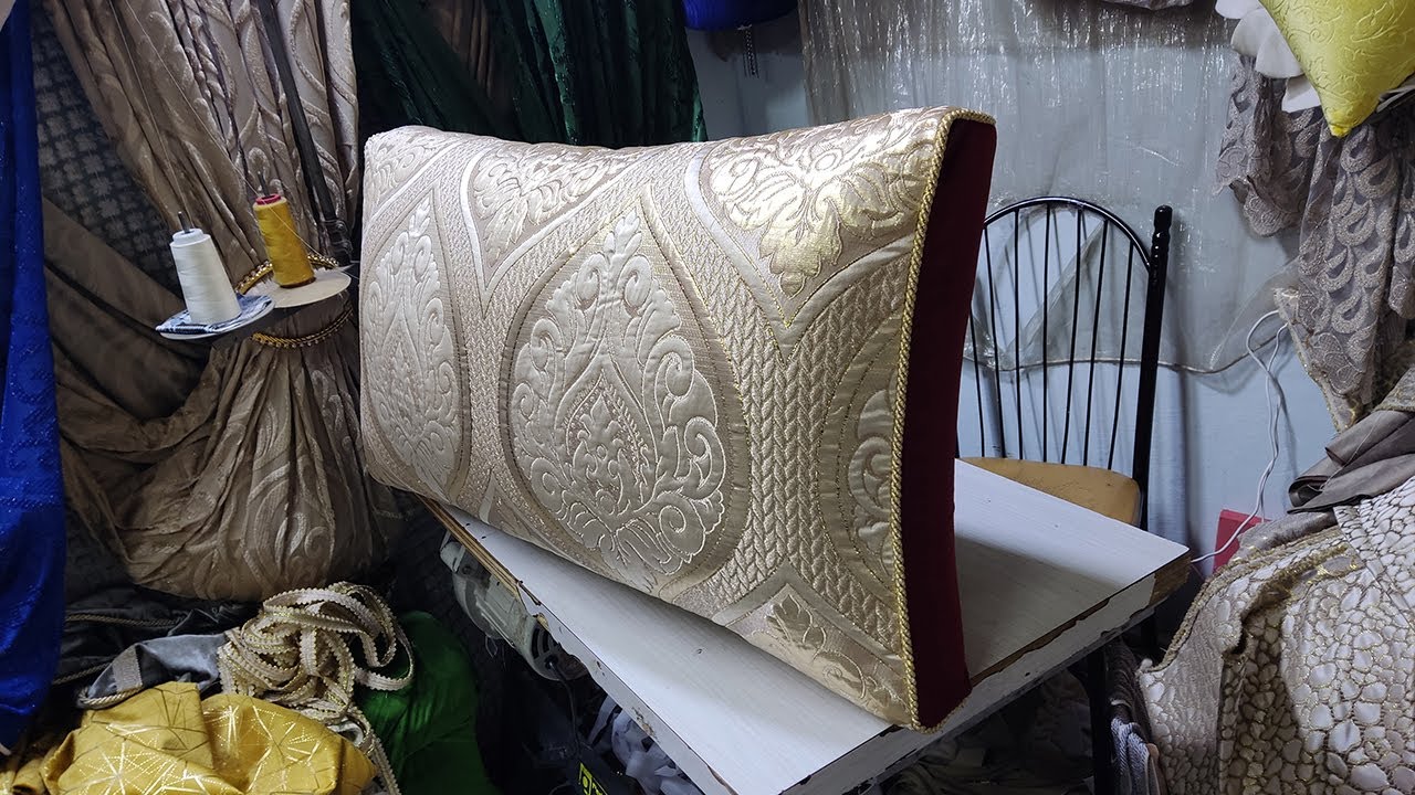 طريقة خياطة مخدة الشانطة داخل فخارج الي عاملة ضجة حاليا