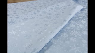 Новинка для новогодней скатерти- жаккардовая ткань Мати Снежинки!