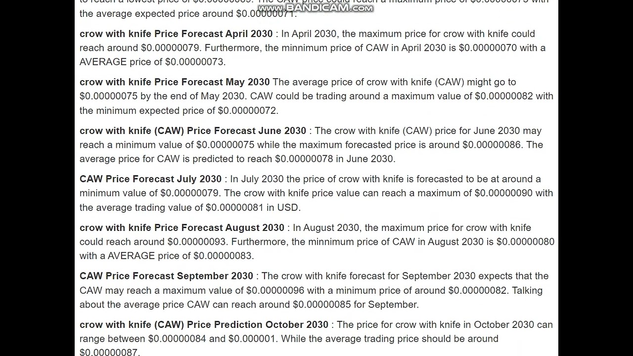 Crow with knife crypto price prediction 2030 (94) foto