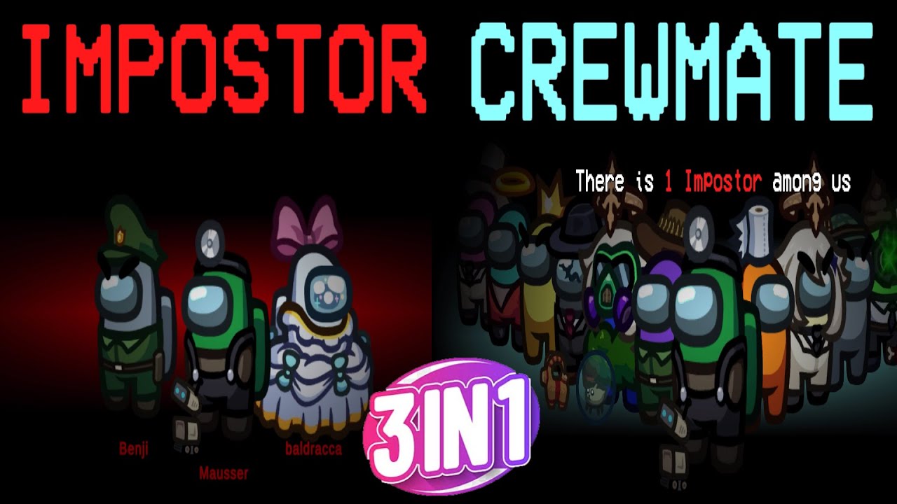 Among Us – 3-in-1 Gameplay Chaos | Impostor & Crewmate Action (Full Matches)