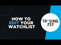 How to Edit Your Watchlist on Trading 212 (2026 Easy Method)