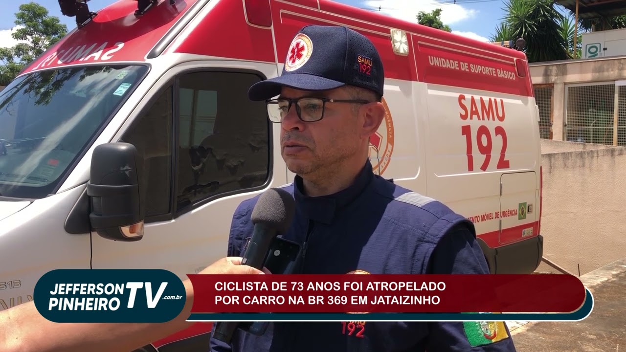 CICLISTA FOI ATROPELADO NA BR 369 ENTRE JATAIZINHO E URAÍ