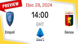 Serie A | Empoli vs. Genoa - prediction, team news, lineups | Preview