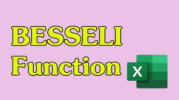 How to Use the BESSELI Function in Excel