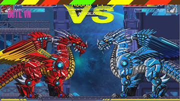 Lắp ráp robot Khủng long chiến đấu - Robot Ice Dragon VS Fire Dragon