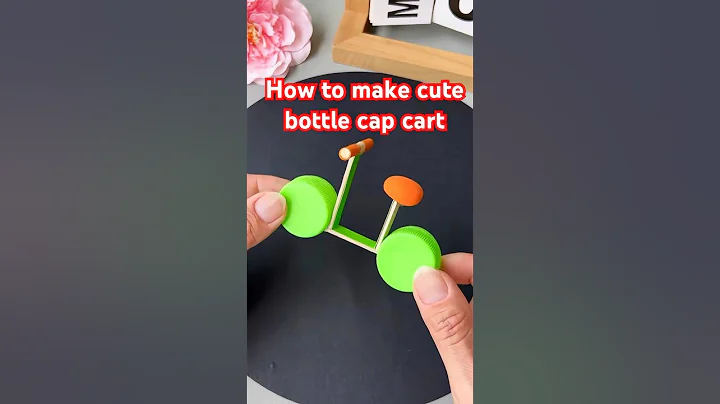 How to make cute bottle cap cart #diy #handmade #craft
