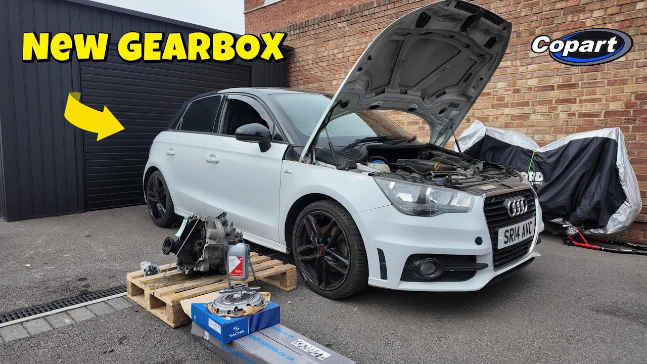 Я купил сломанную Audi A1 в магазине Copart - замена коробки передач, нового сцепления, замена ма...