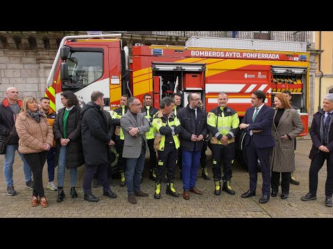 Con 350.000 euros, Ponferrada incorpora una nueva autobomba para el servicio de bomberos