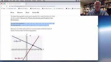 Systems of Linear Equations in Two Dimensions at Infinity is Really Big