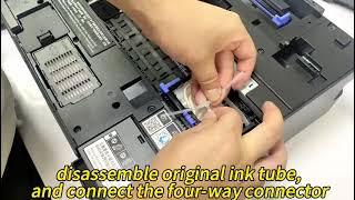 : EPSON L8058 / L18050 DTF Modified F-INK/TANK/5 Bulk Ink System with White Ink Circulation Agitation