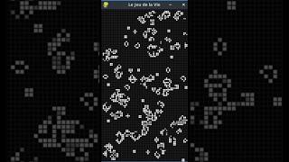 Le jeu de la vie / Conway's Game of Life. #python #programmation #programming #conway #game  #shorts
