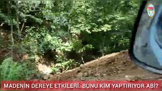 Gi̇resun Doğankent Çatalağaç Köyünde Maden Çalişmalarinda Çikan Atiklarin Dereye Döküm Ani