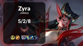 Zyra vs Zac JUNGLE - KR GRANDMASTER Patch 15.3