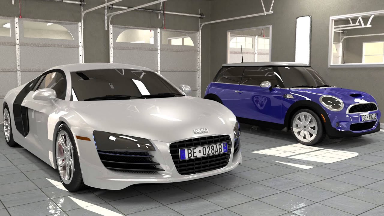 Audi R8 Mini Cooper S Garage Scene Breakdown YouTube