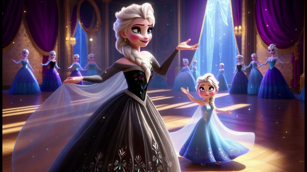 Elsa the Snow Queen and Her Daughter’s Magical Royal Dance