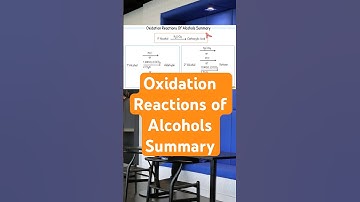 Quick Summary of Oxidation Reactions of Alcohols #organicchemistry