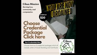 Ordination Training Video Become and Ordained Minister