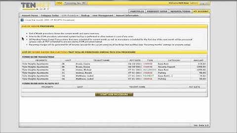 TENNET ACADEMY: End of the Month Procedure