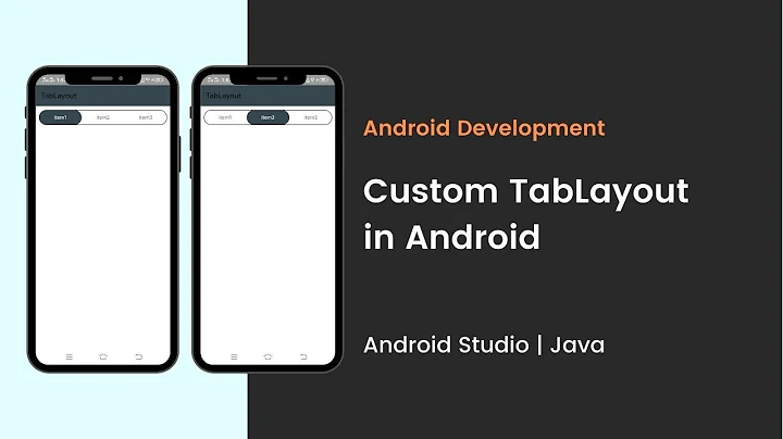 Android Custom TabLayout | Android Studio | Java