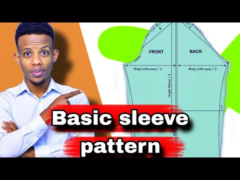Easy Basic_Sleeve_pattern መሠረታዊ የእጅጌ ፓተርን አሠራር