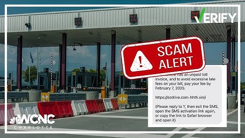 VERIFY | Beware these scam toll text messages