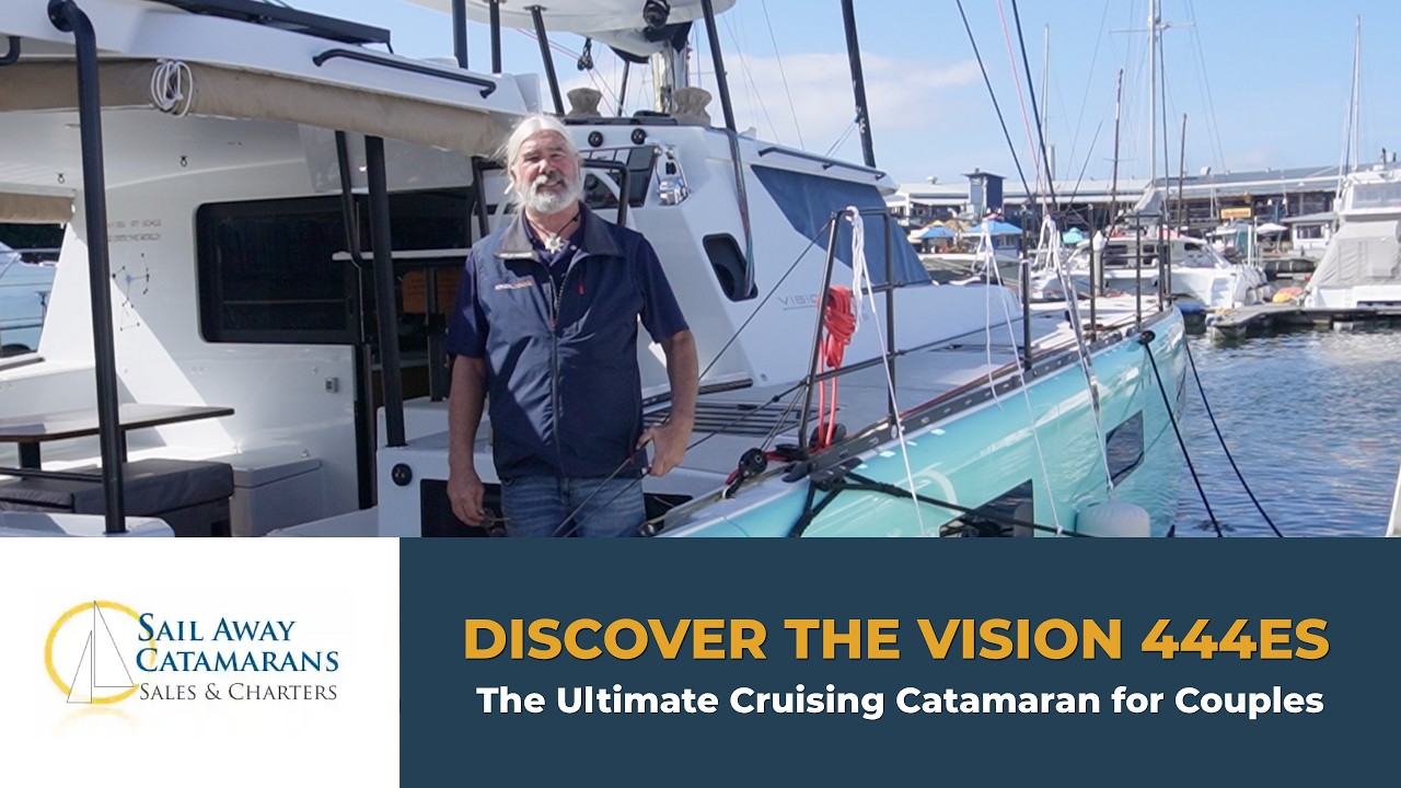 ⁣The Vision 444 ES Catamaran - Built for the globetrotter and cruising couples