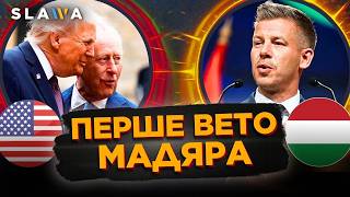 картинка: Угорець використав своє ПЕРШЕ ВЕТО! Трамп прийняв КОРОЛЯ, але не обійшлось без скандалу
