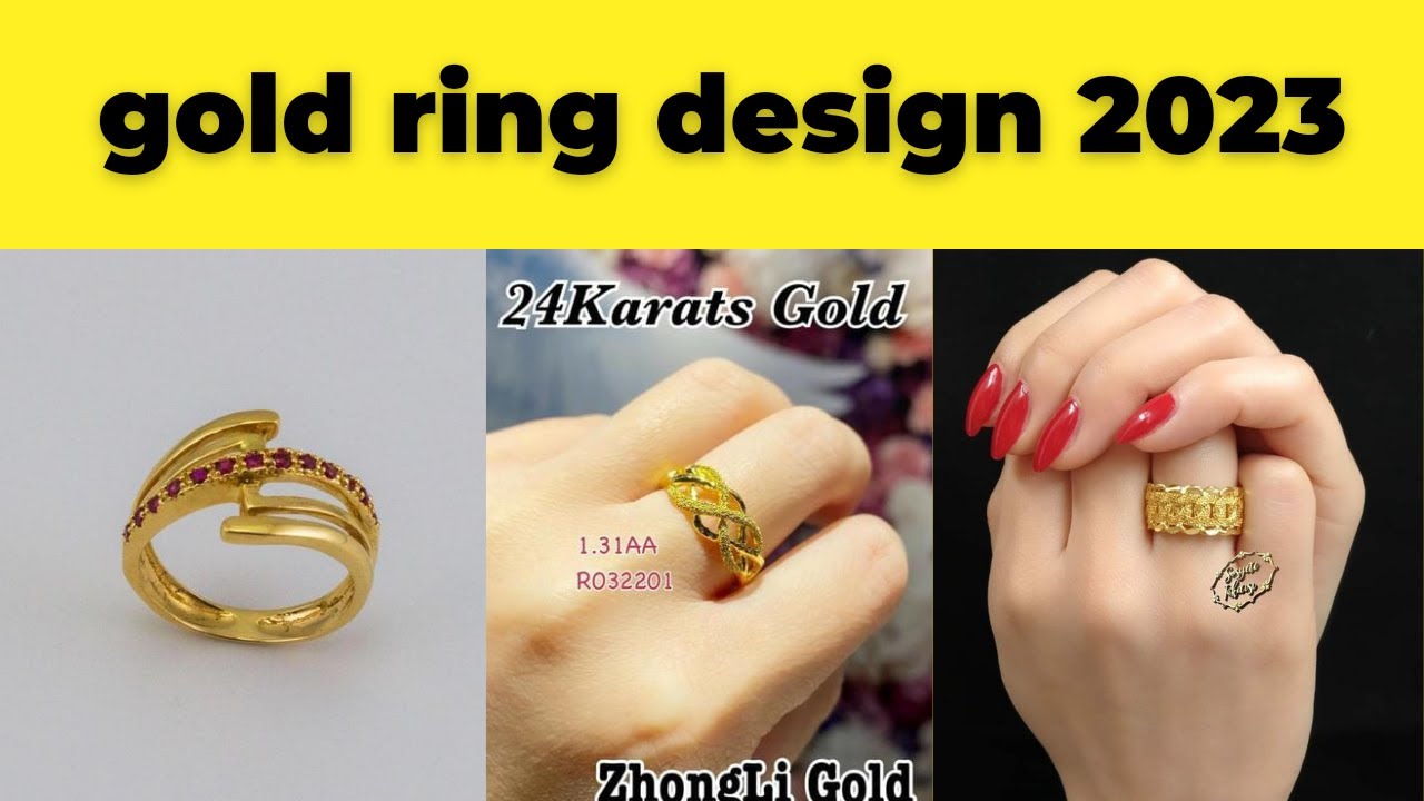 gold ring design 2023 Latest fancy Gold ring design ideas YouTube