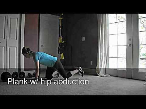Plank with hip abduction