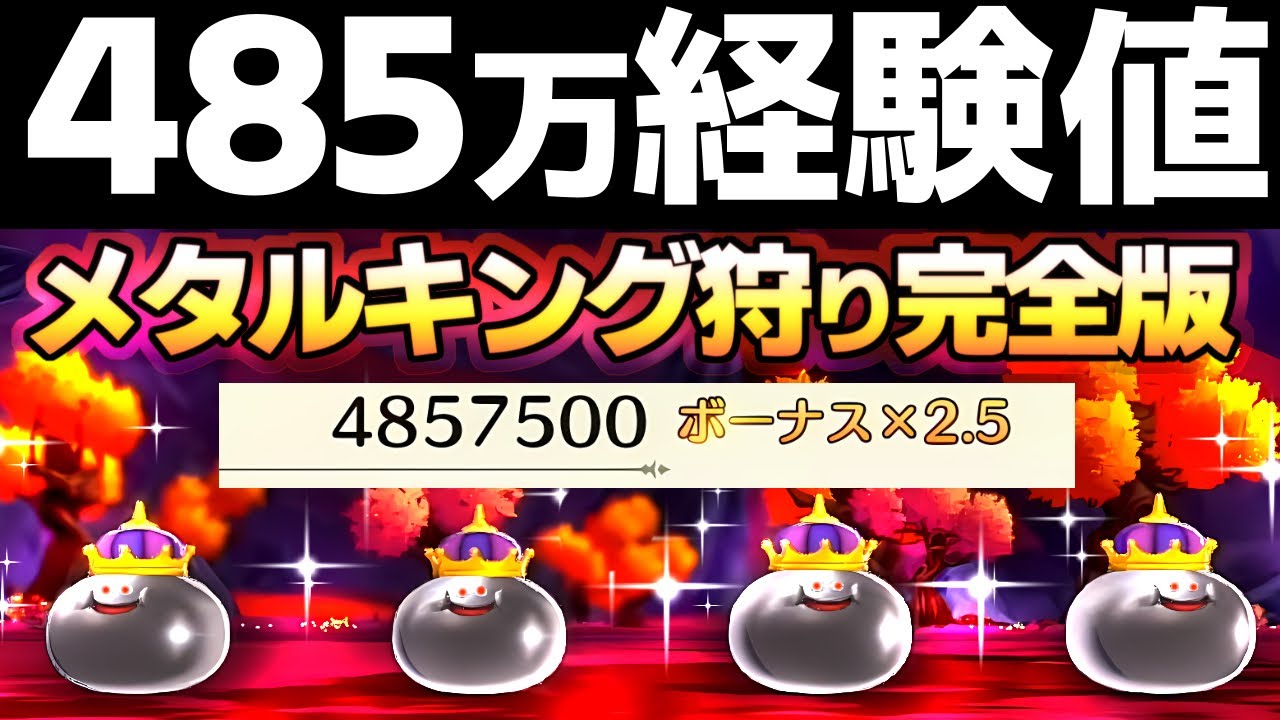 【DQM3】最強のレベル上げ１回で485万経験値メタルキング狩り完全版【ドラクエモンスターズ3】