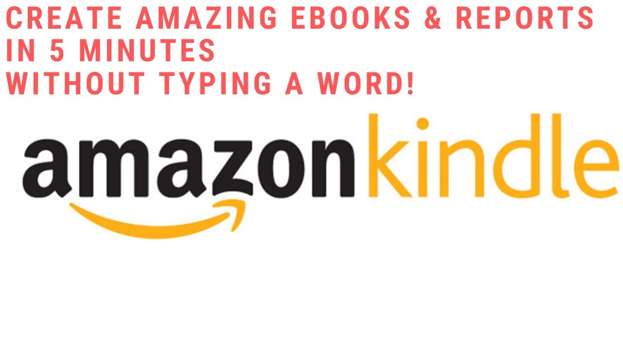Create AMAZING eBooks & Reports In 5 MINUTES Without Typing A Word AMZ KDP 