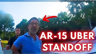 Entitled Armed Father Detains Uber Driver, Police Step In