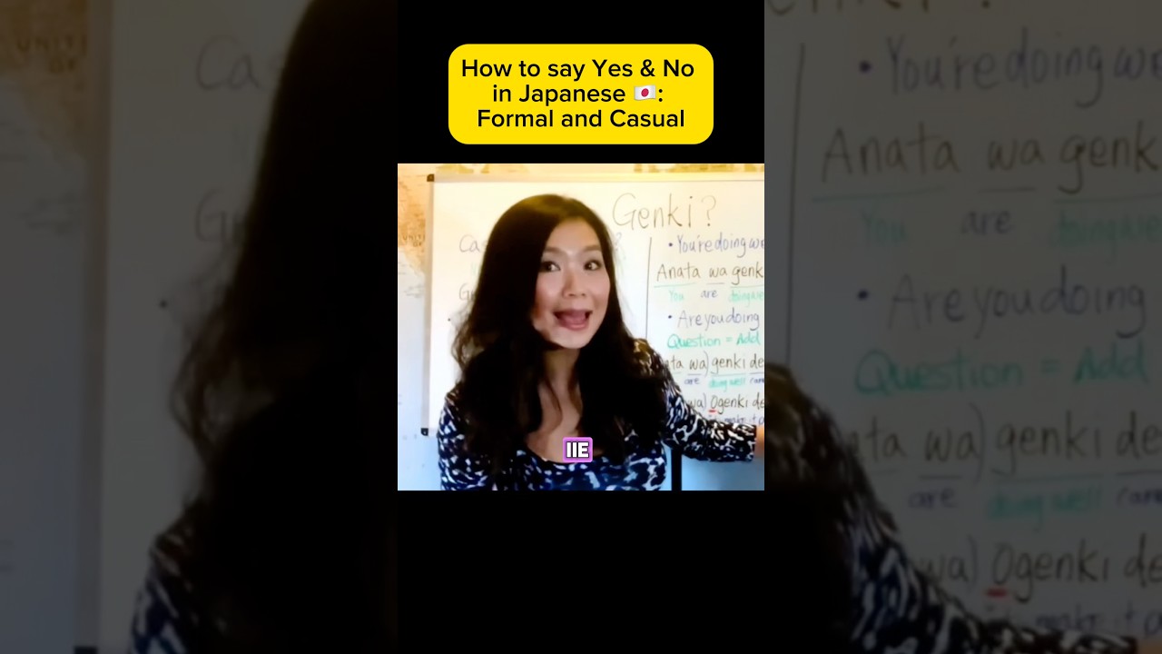 How to say Yes & No in Japanese 🇯🇵: Formal and Casual