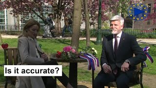 EP President holds a press point with Petr PAVEL