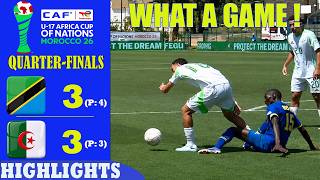 QUARTER-FINALS | Tanzania vs Algeria Highlights & All Goals | U17 Africa Cup of Nations
