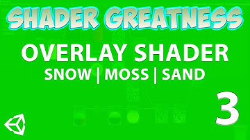 Unity Shader Graph Tutorial - Cool overlay shader for Snow/Moss/Sand