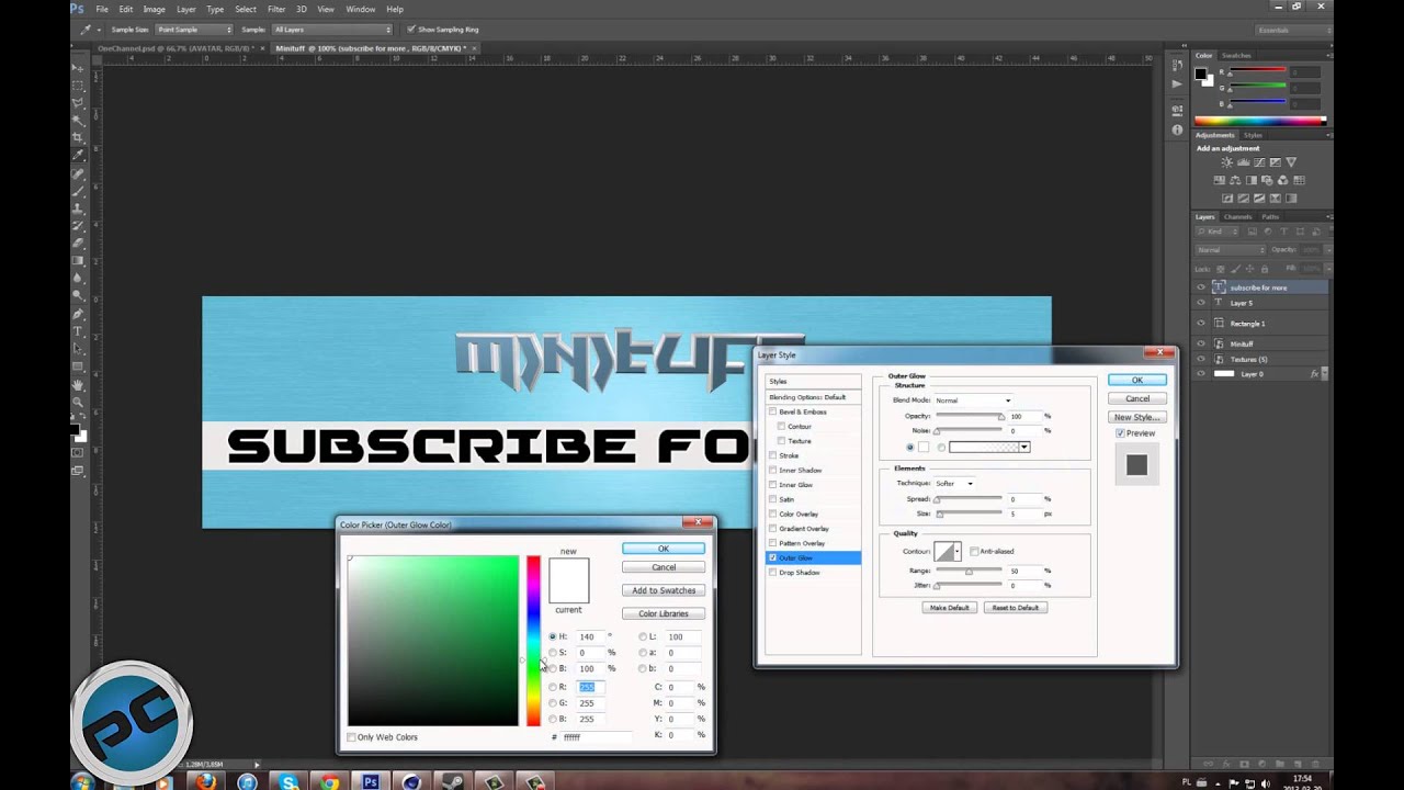 Minituff -OneChannel Layout  SpeedArt