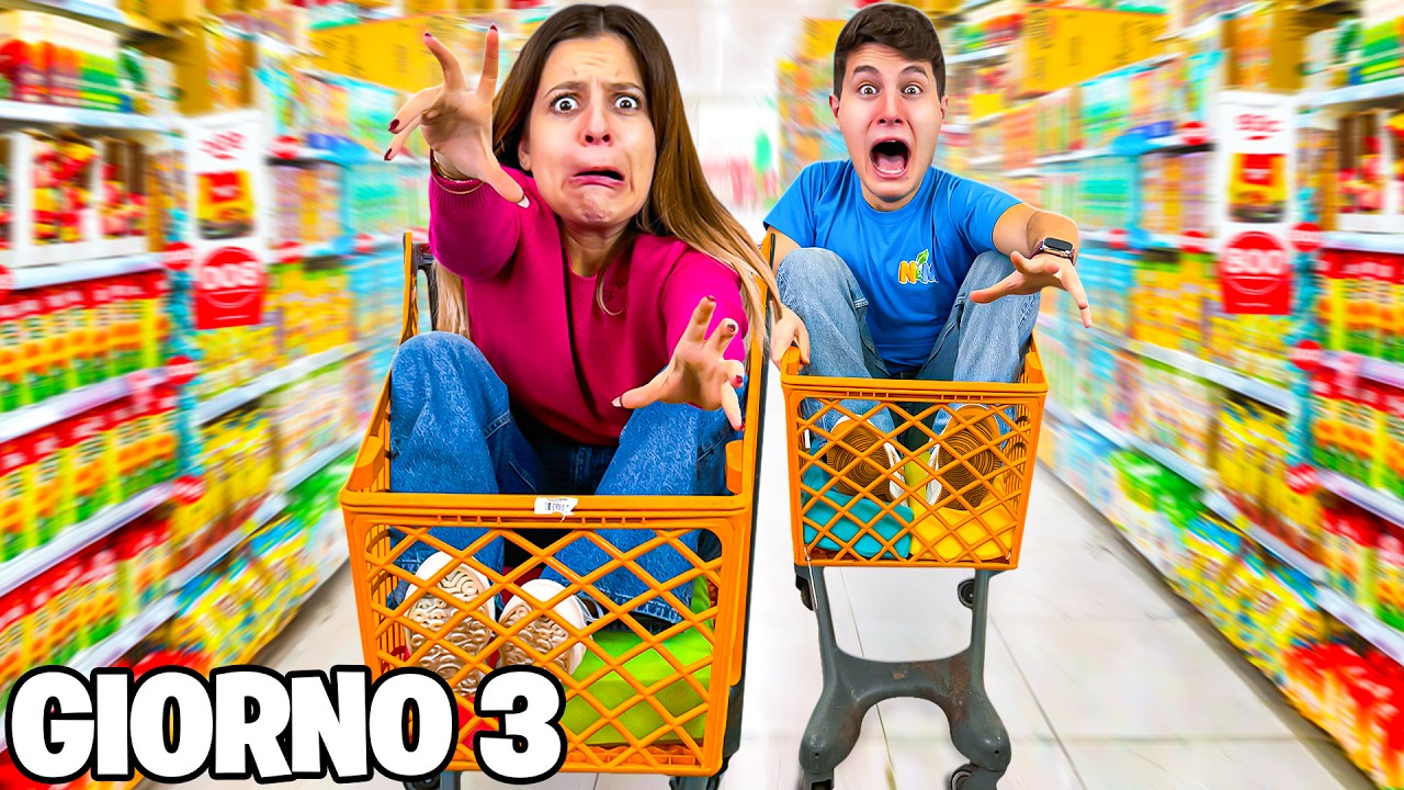 L’ULTIMO CHE SCENDE DAL CARRELLO DELLA SPESA VINCE 1000€ CON I NOSTRI AMICI!🛒