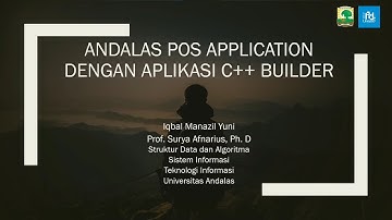 Program Unand Pos Application Bahasa C++ Builder 6