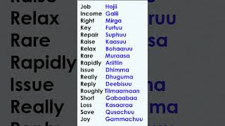 #english #oromo_tik_tok #education #marakienglish Vocabular #musicAku english Afaan Oromo