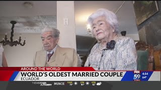 Husband and wife in Ecuador are the world's oldest married couple