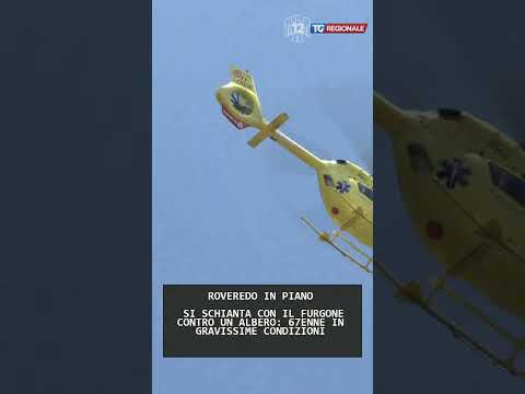 Video SI SCHIANTA CON IL FURGONE CONTRO UN ALBERO: 67ENNE IN GRAVISSIME CONDIZIONI | 25/06/2026