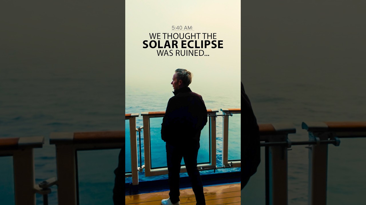 5:40 AM: We thought the Solar Eclipse was ruined... 🌧️ eclipse #solareclipse #shorts