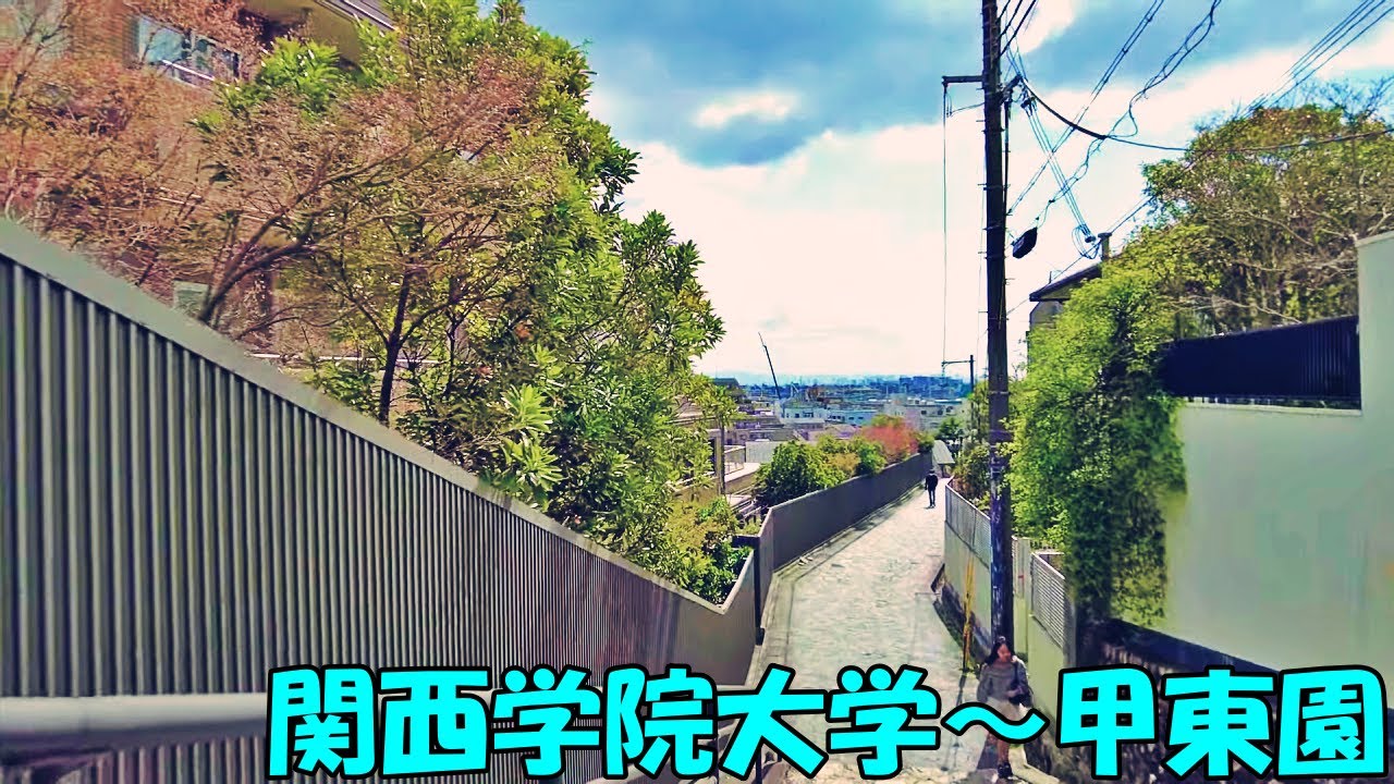 【兵庫】関西学院大学から甲東園駅まで   Hyogo Walking from Kwansei Gakuin University to Kotoen Station 4K