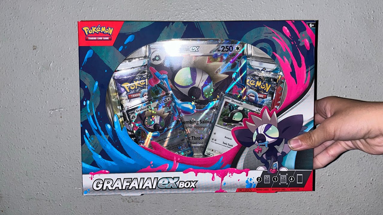Opening a Grafaiai ex Pokemon card box - YouTube