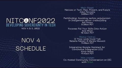 #NITCONF2022   DAY 1