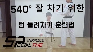 540도발차기를 잘하기 위한(턴 돌려차기 훈련법)